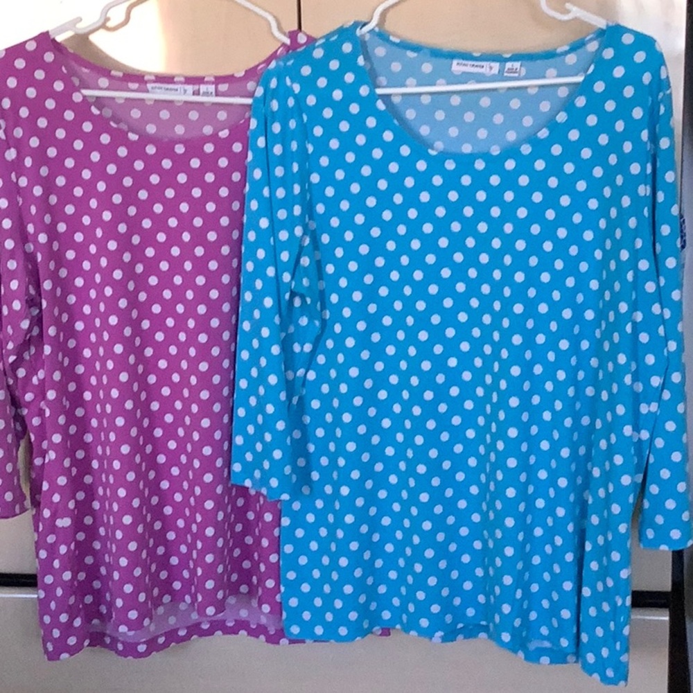 2 Liquid Knit tops.